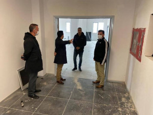 Başkan Çetin, Yeni Hükümet Konağı'ndaki Çalışmaları İnceledi